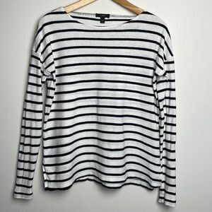 Breton J.Crew long sleeve tshirt navy/white cotton jersey